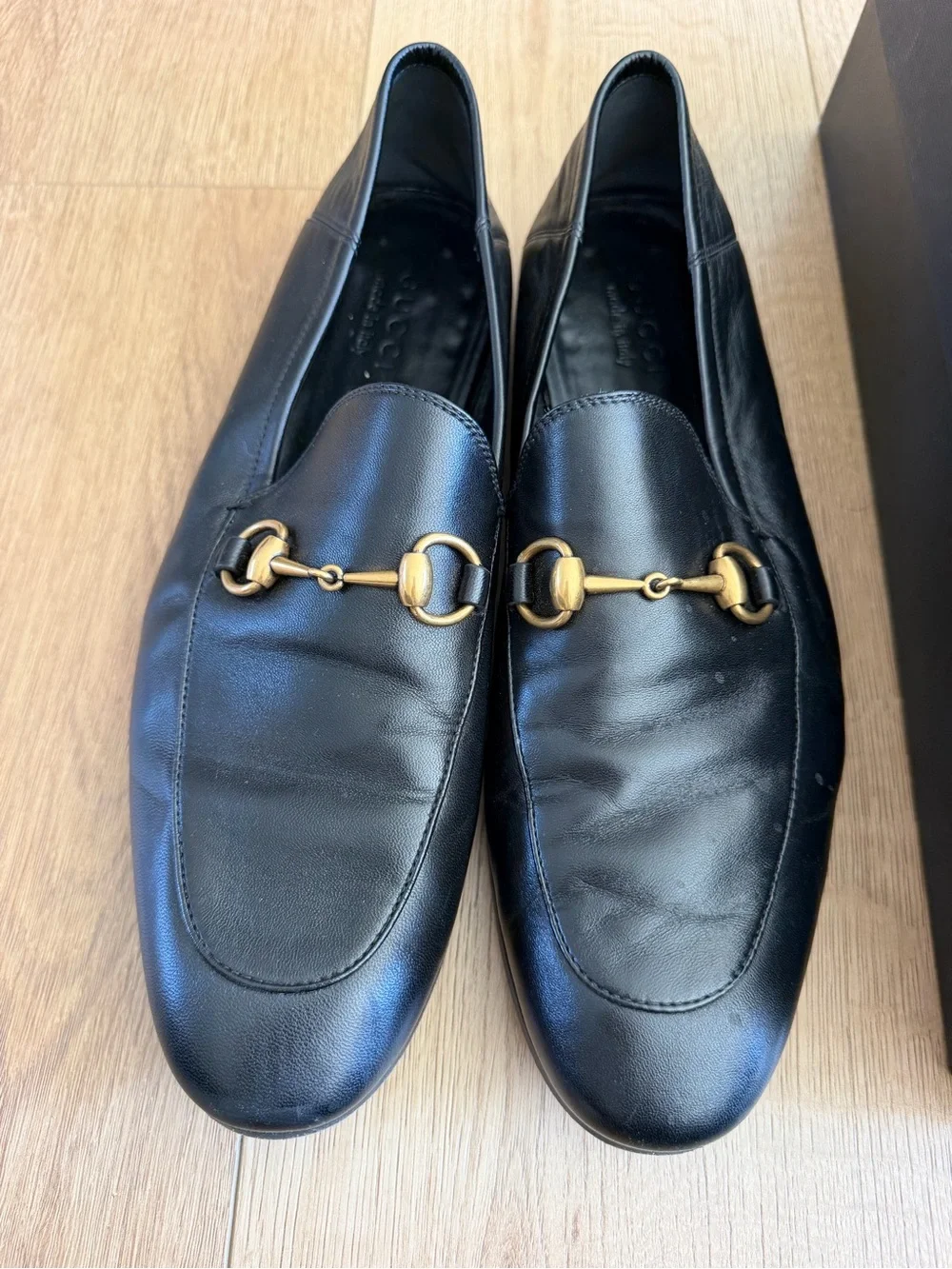 Men's Gucci Leather Horsebit Loafers